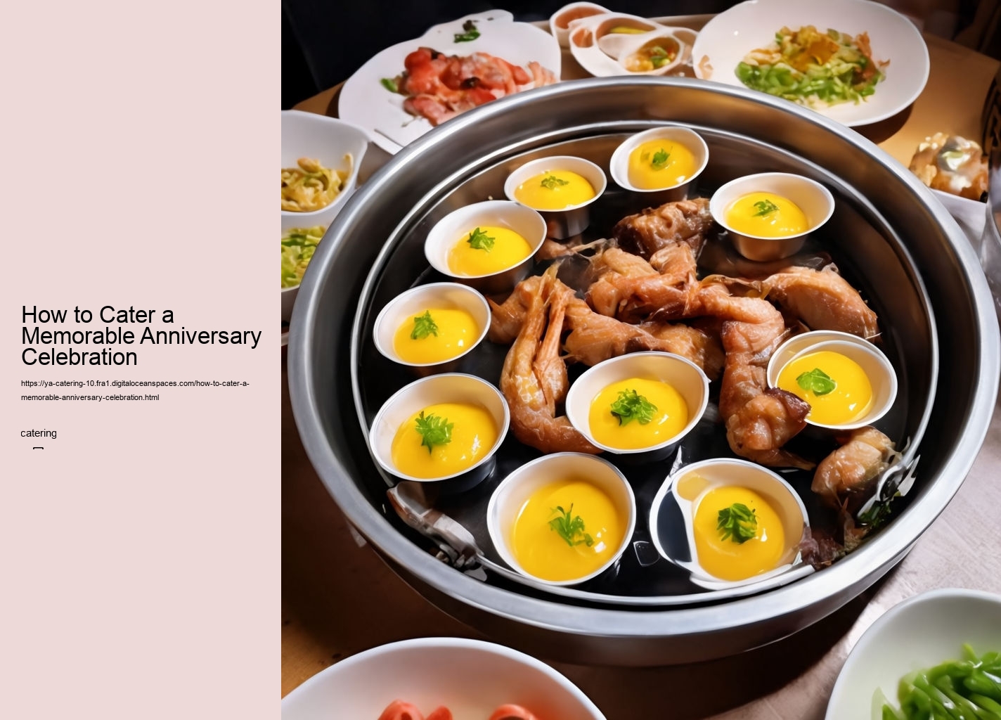 How to Cater a Memorable Anniversary Celebration