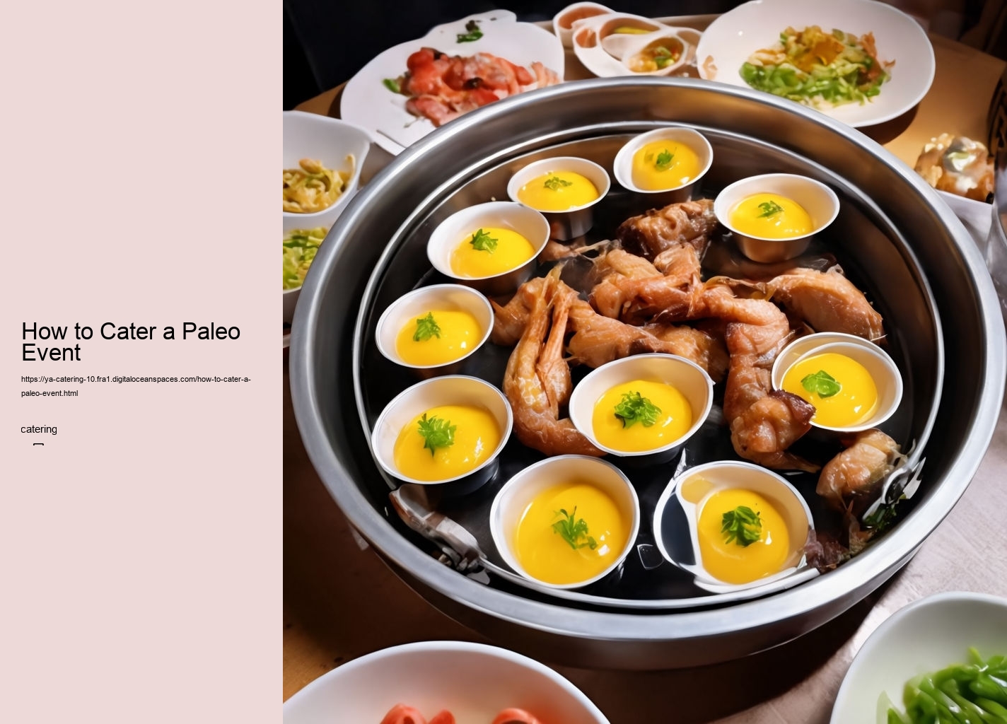 How to Cater a Paleo Event